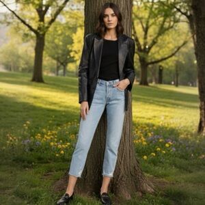 CITIZENS OF HUMANITY EMERSON DISTRESSED ANKLE CROP JEANS SIZE 27